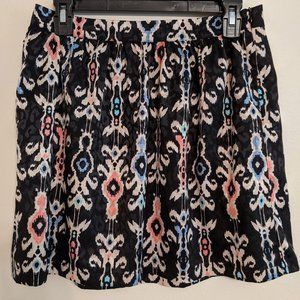Colorful Geometric Print Skirt